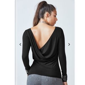 Fabletics Black Long Sleeve Top